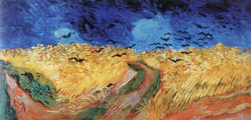 Vincent Van Gogh wheat field with crows